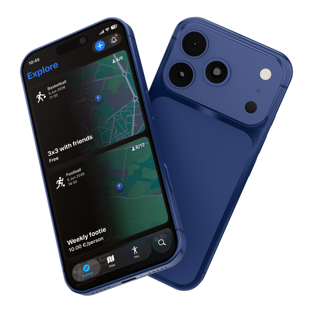 Screenshot of the Liity app