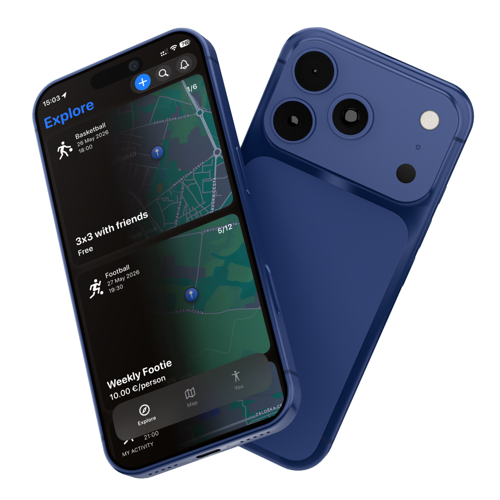 Screenshot of the Liity app
